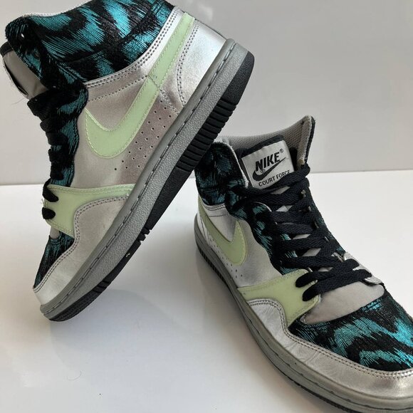 Nike Peacock Air Court Force Sneakers US 7.5 - Picture 2 of 14